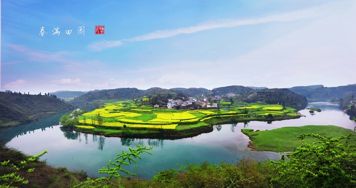 玉屏白岩塘风光