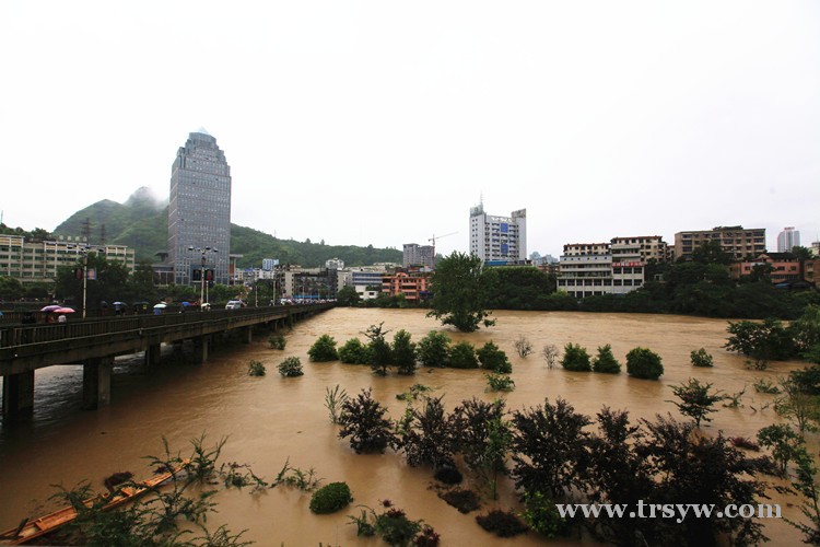 7月15日洪水袭击铜仁城区