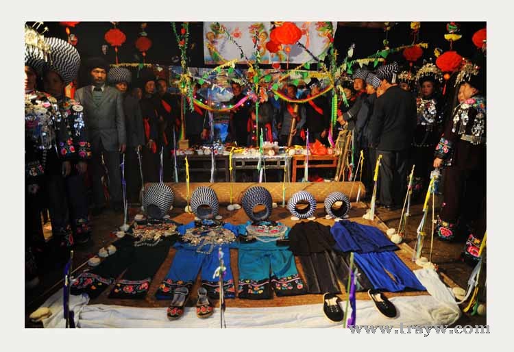 苗族传统文化‘’接龙‘’祭坛仪式