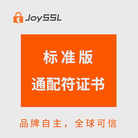 万宁JoySSL标准版通配符证书